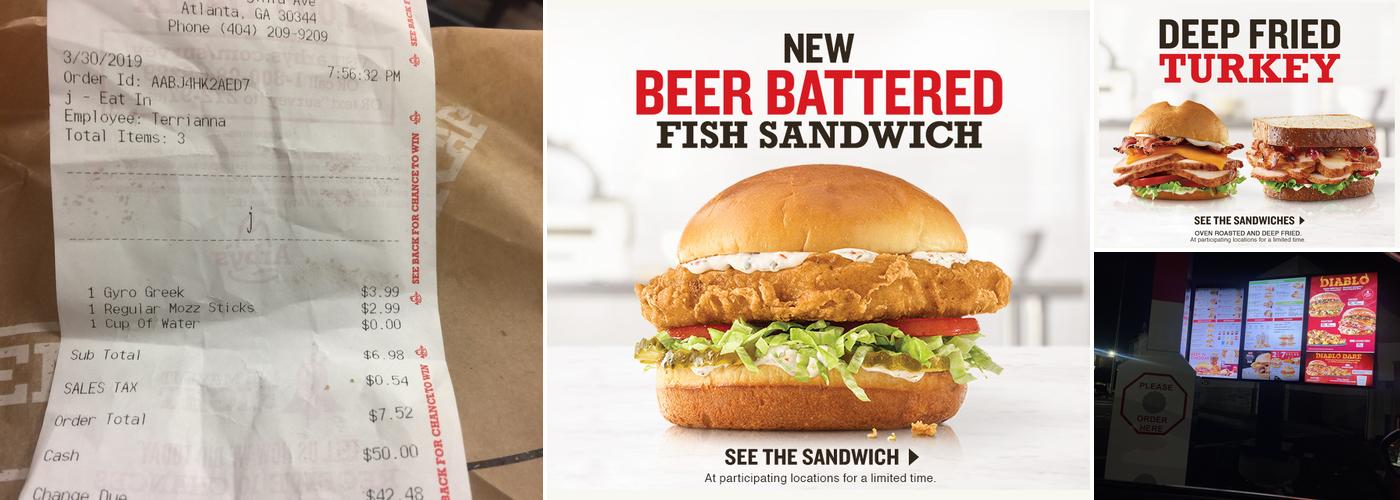 Arby's Menu