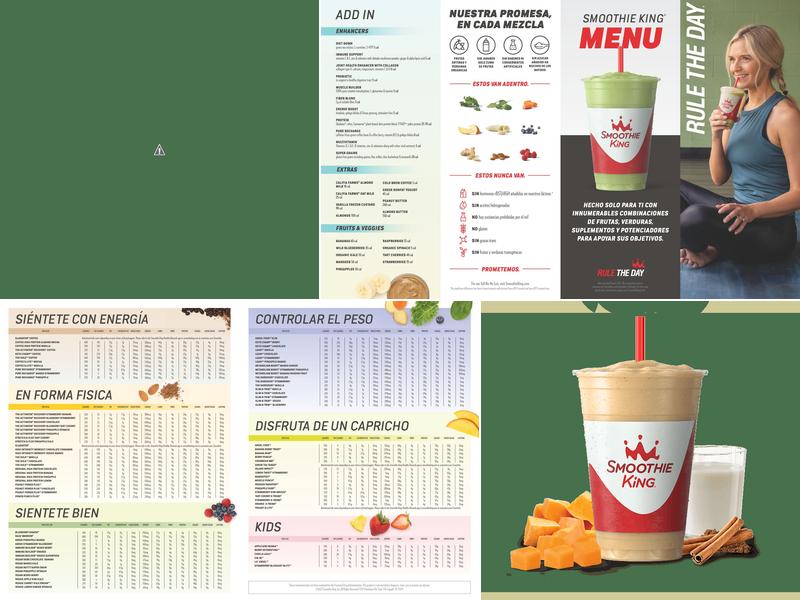 Smoothie King Menu