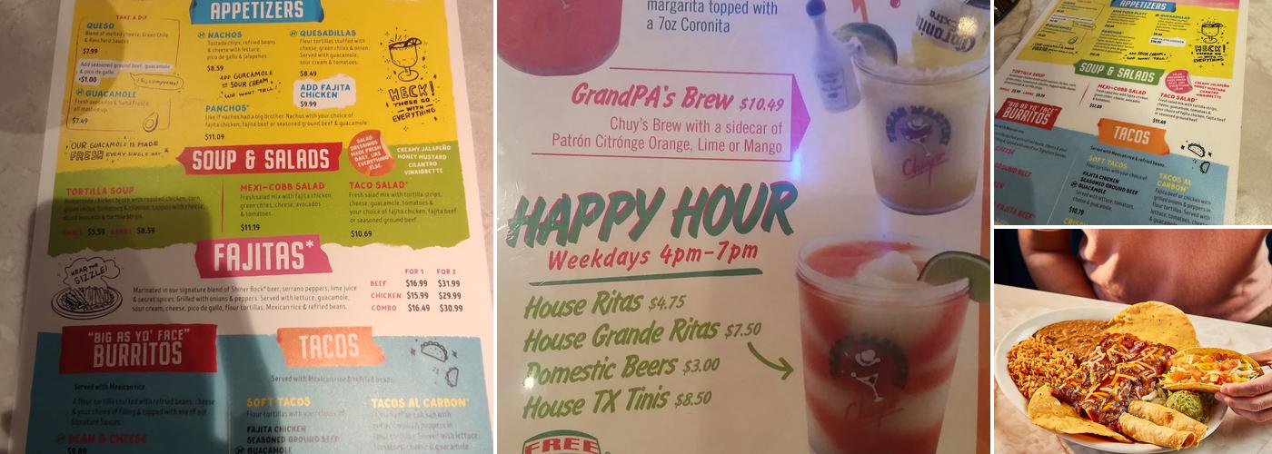 Chuy's Menu