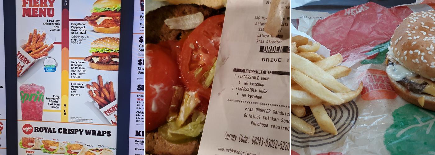 Burger King Menu