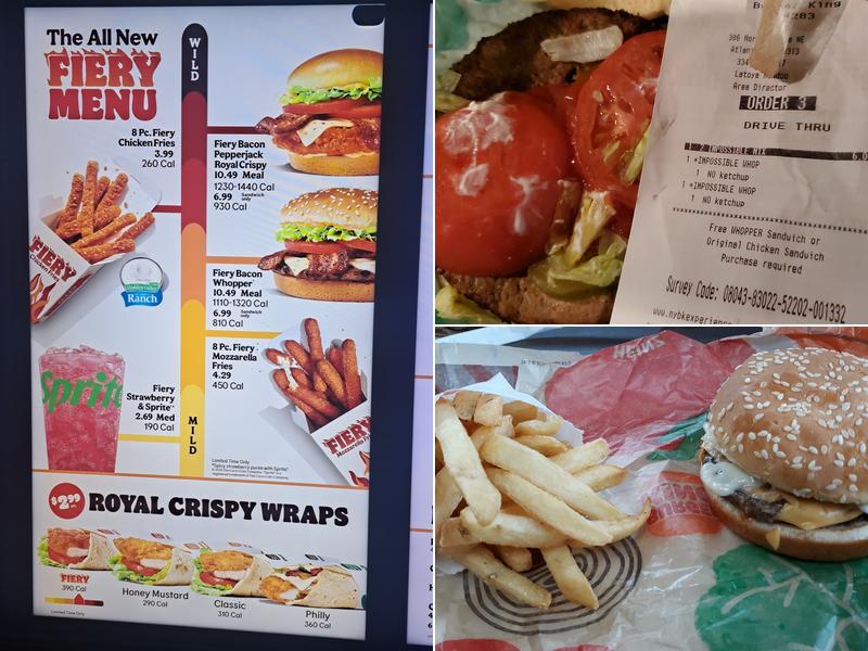 Burger King Menu
