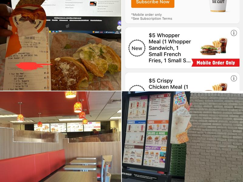 Burger King Menu