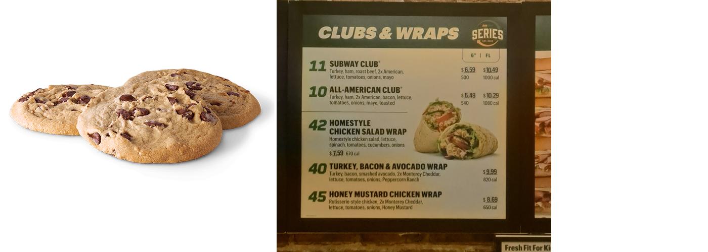 Subway Menu