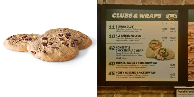 Subway Menu