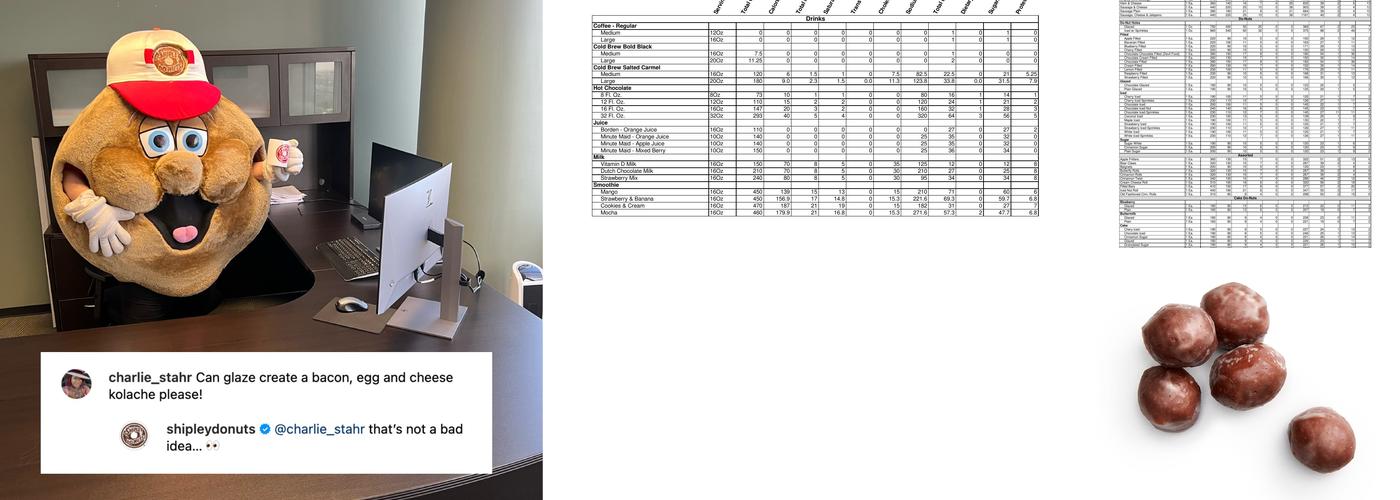 Shipley Do-Nuts Menu