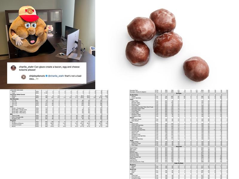 Shipley Do-Nuts Menu