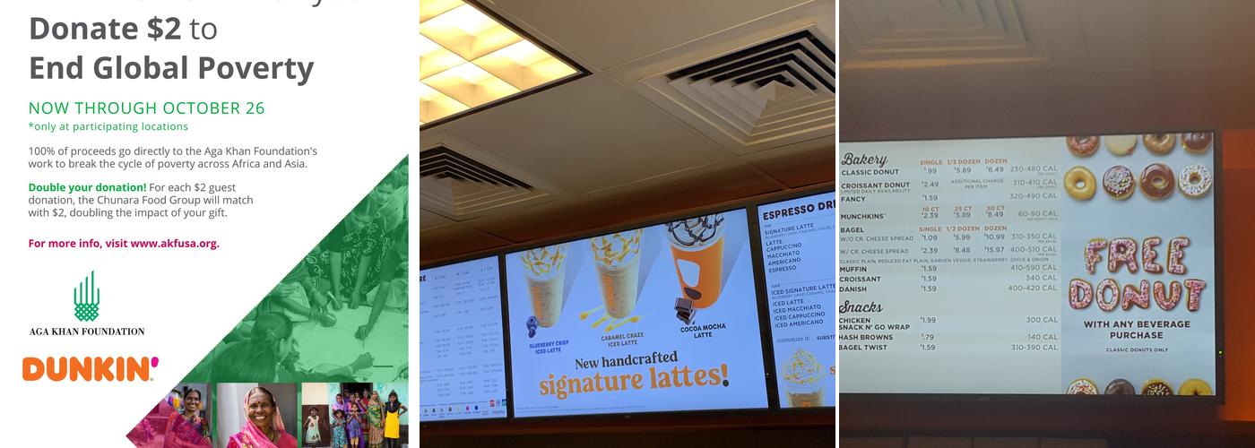 Dunkin' Menu