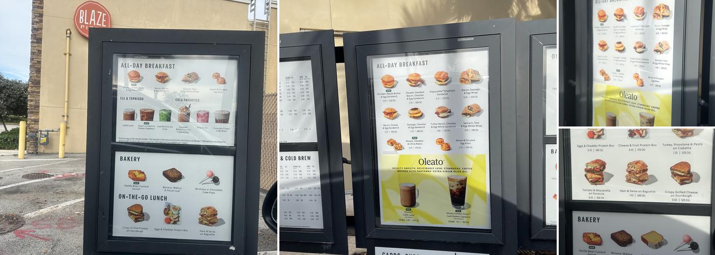 Starbucks Menu