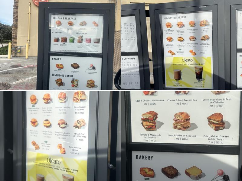 Starbucks Coffee Company Menu