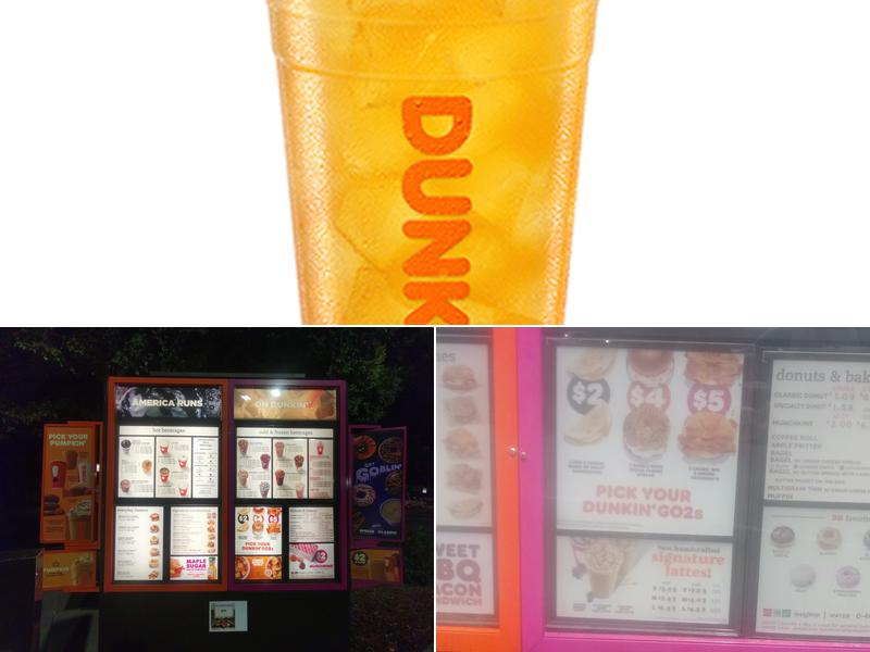 Dunkin' Menu