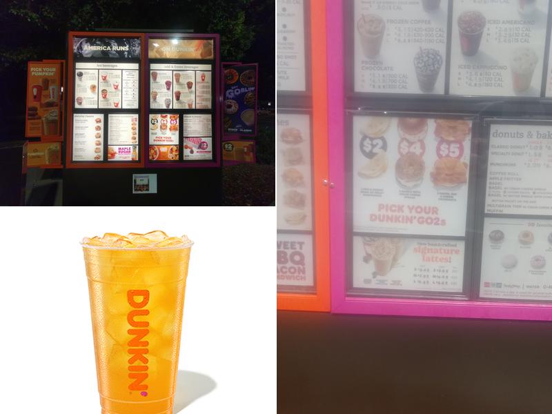 Dunkin' Menu