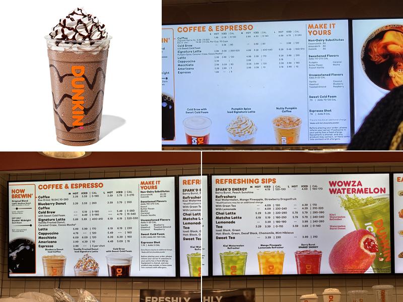 Dunkin' Menu