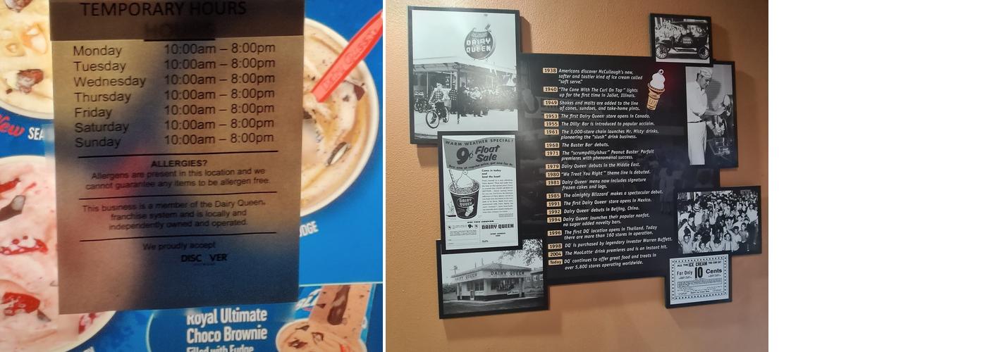 Dairy Queen Menu