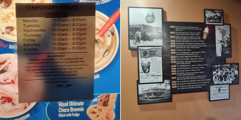 Dairy Queen Menu