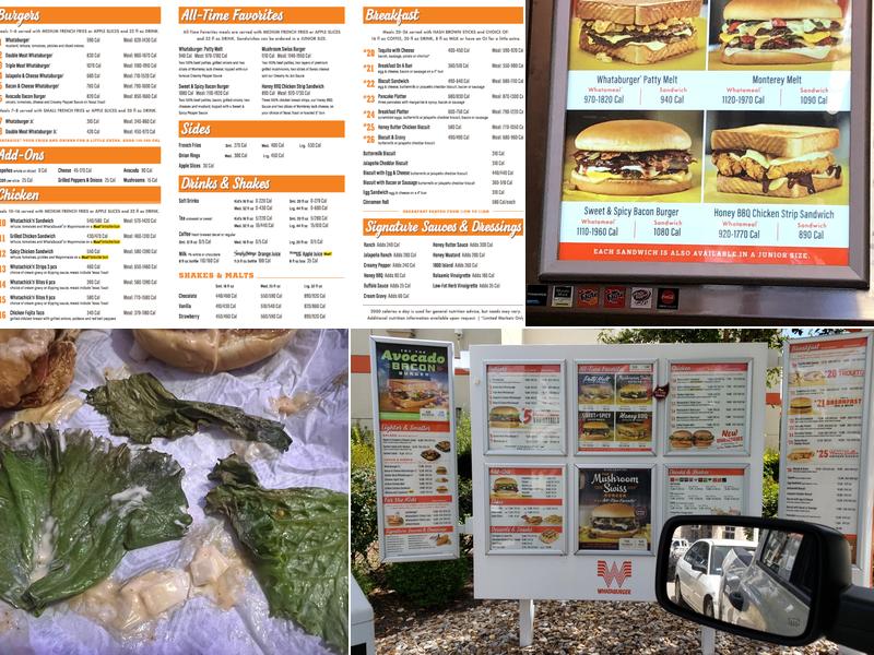 Whataburger Menu