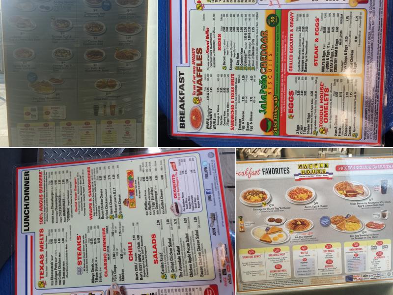 Waffle House Menu