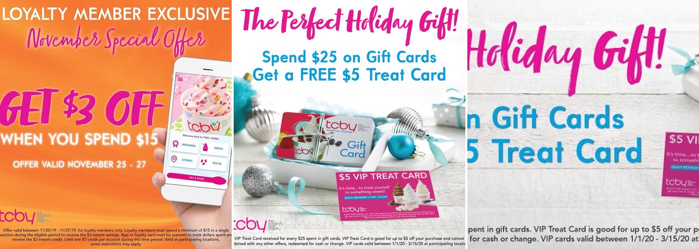 TCBY Clock Tower Square Menu