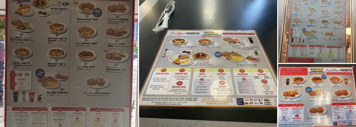 Waffle House Menu