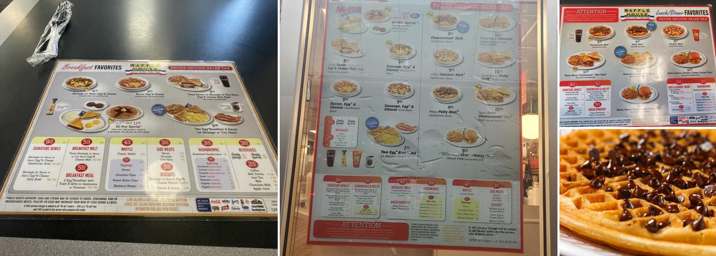 Waffle House Menu