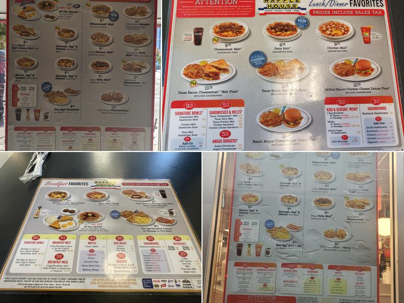 Waffle House Menu