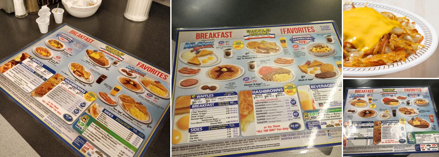 Waffle House Menu