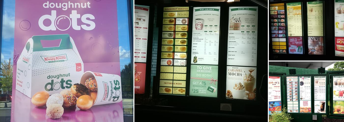Krispy Kreme Menu