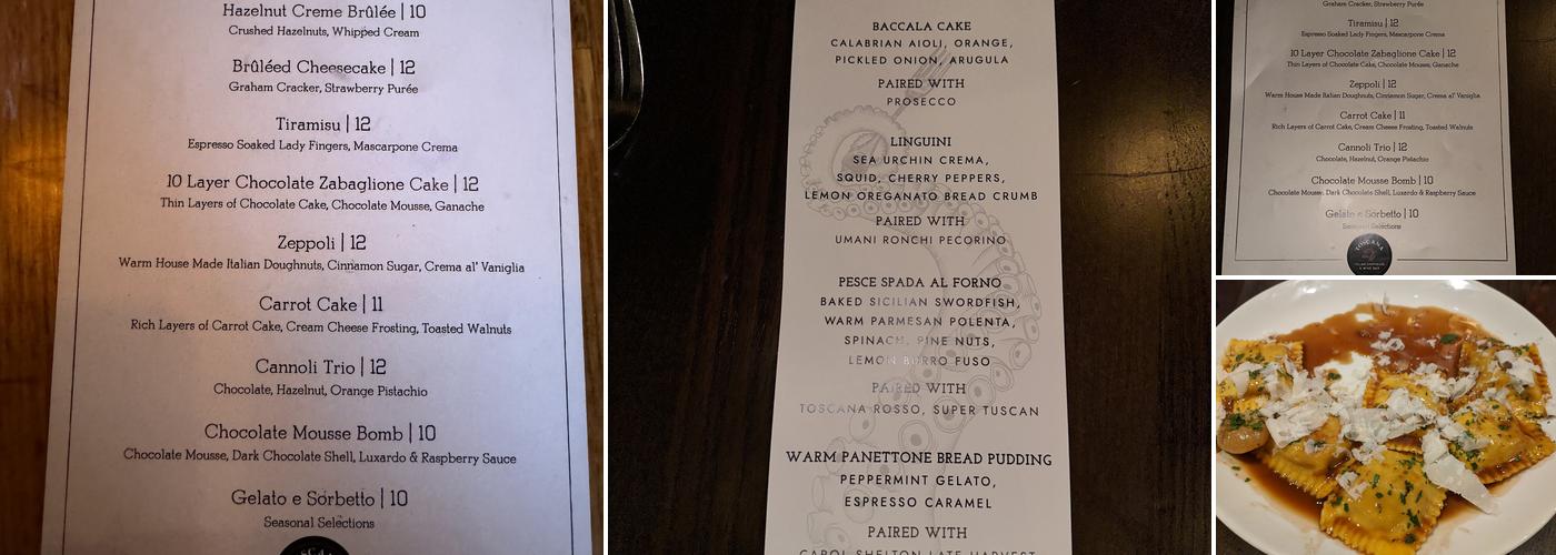 Toscana Italian Chophouse & Wine Bar Menu