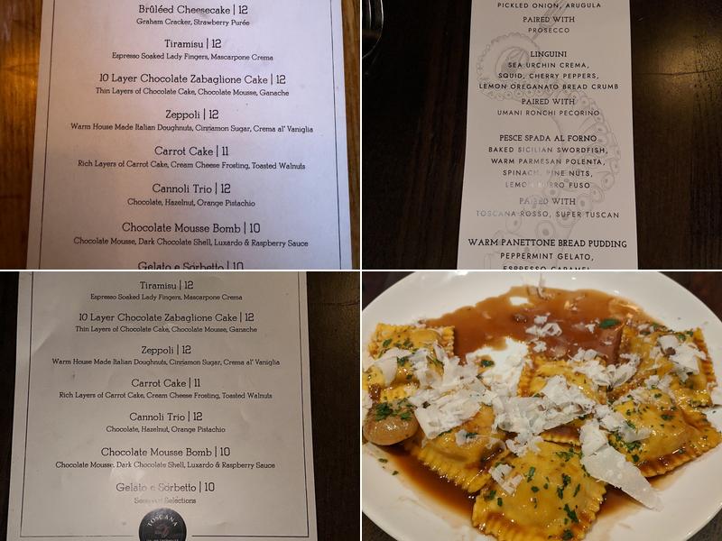 Toscana Italian Chophouse & Wine Bar Menu