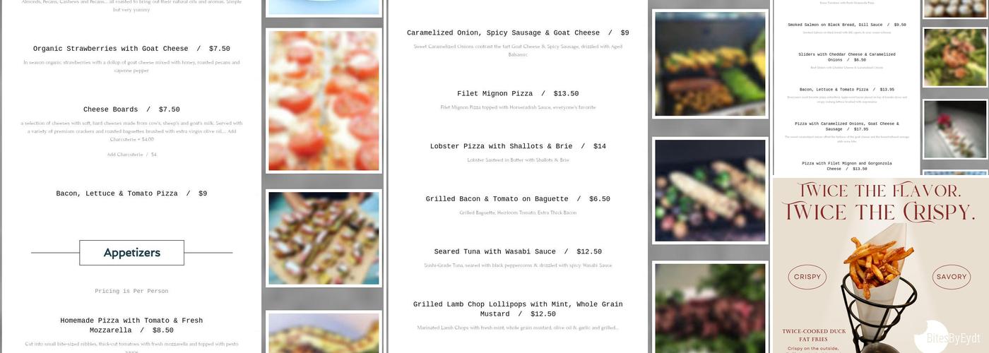 Bites by Eydt Menu