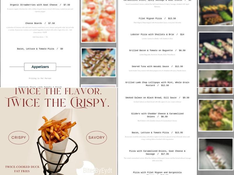 Bites by Eydt Menu