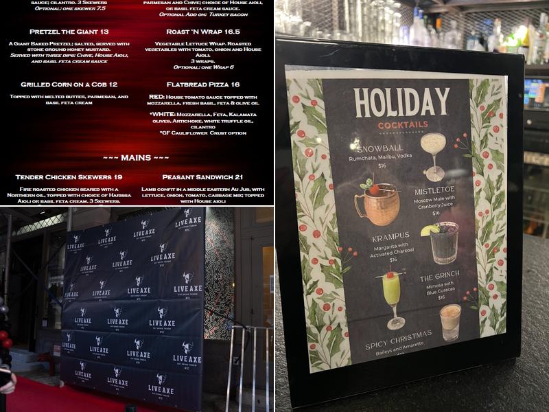 Live Axe Menu