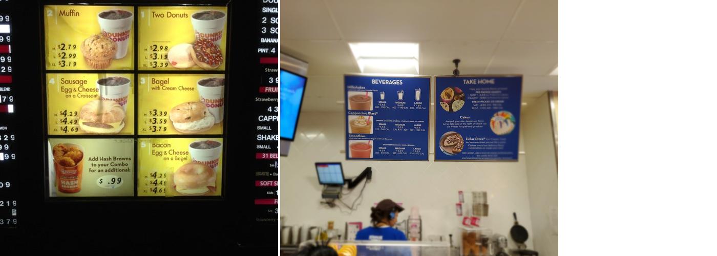 Dunkin' Menu