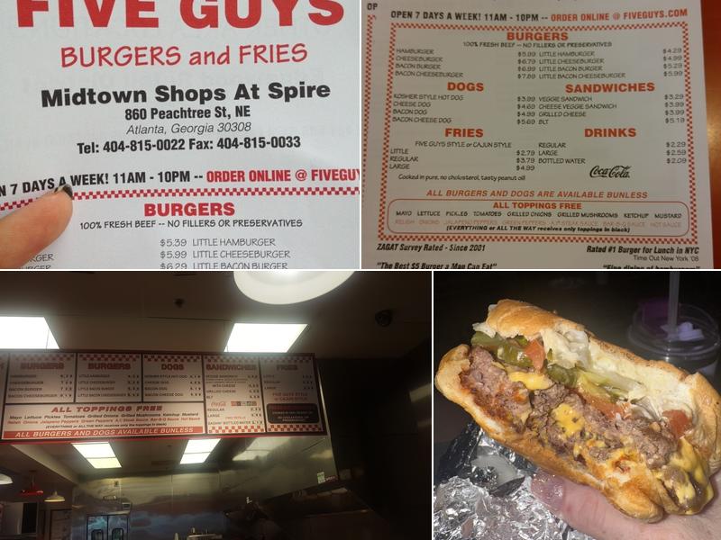 Five Guys Menu