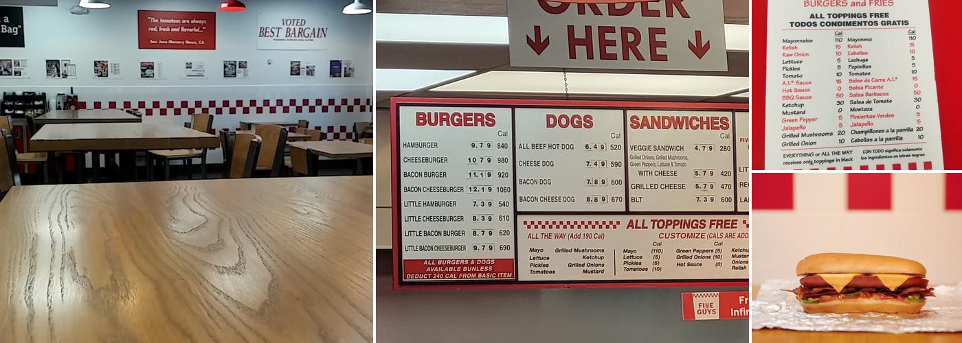 Five Guys Menu