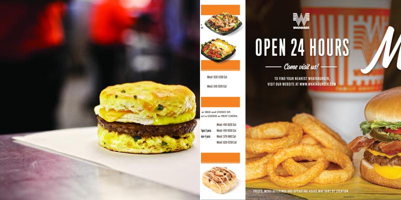 Whataburger Menu