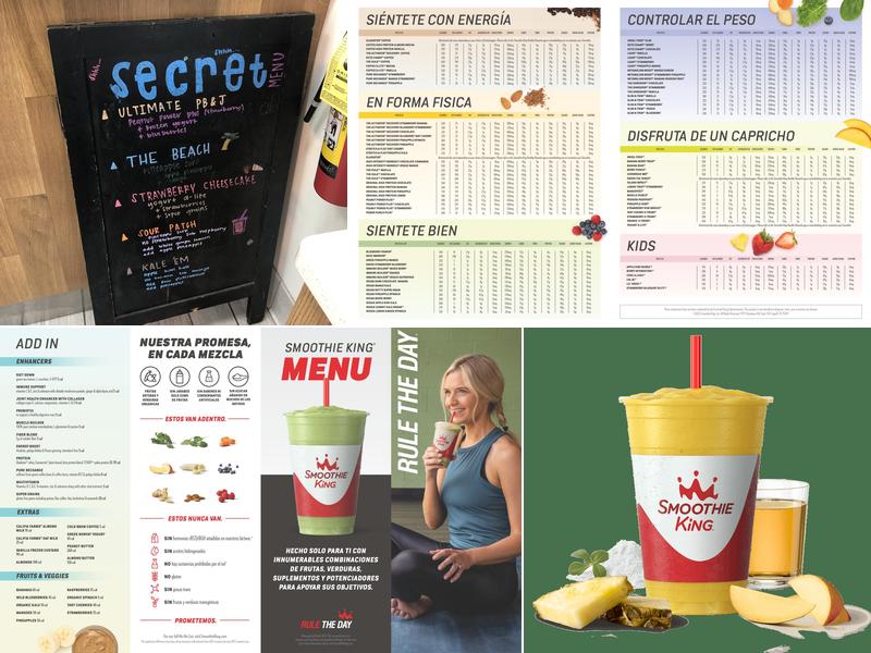 Smoothie King Menu