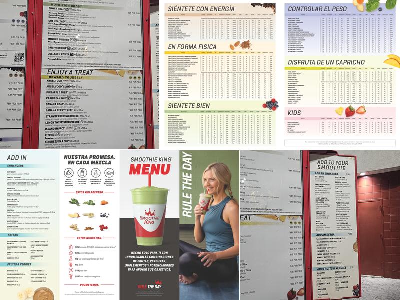 Smoothie King Menu