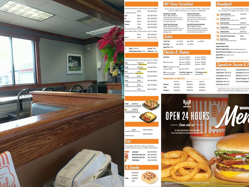 Whataburger Menu