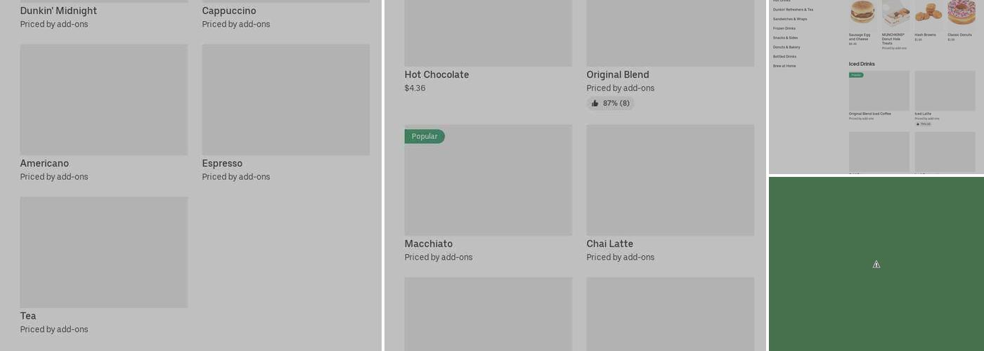 Dunkin' Menu