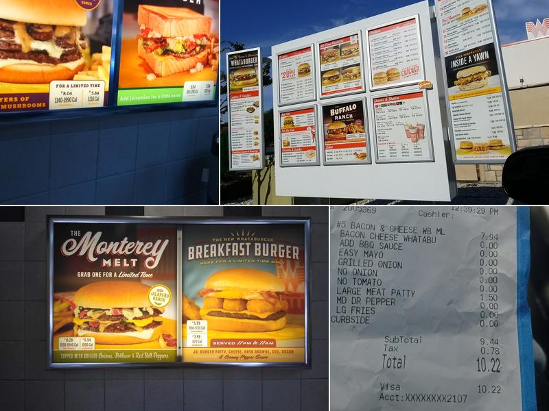 Whataburger Menu