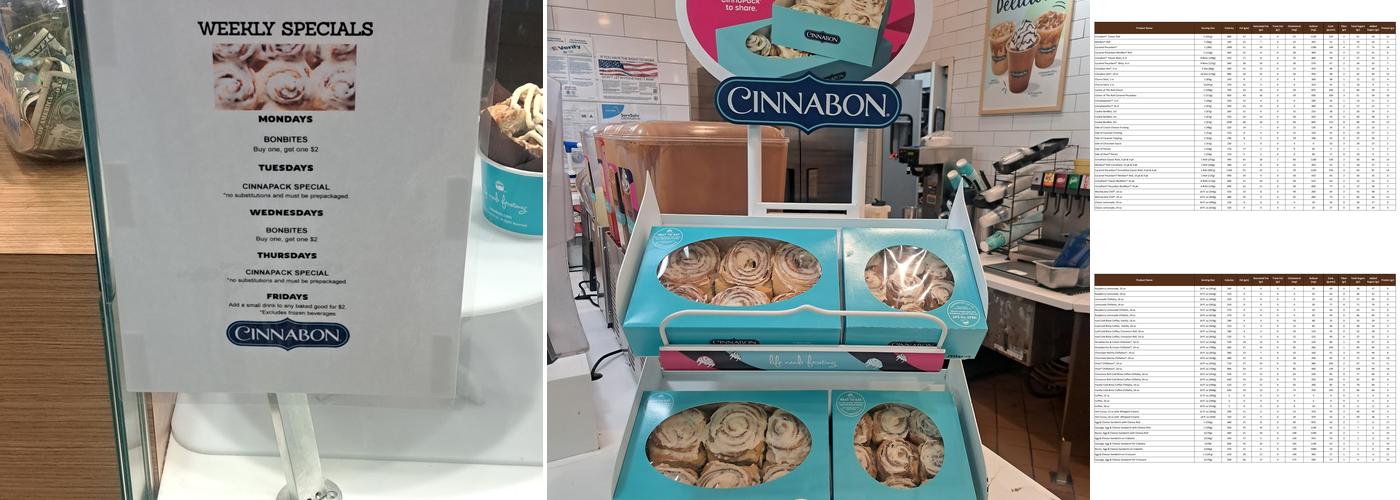 Cinnabon Menu