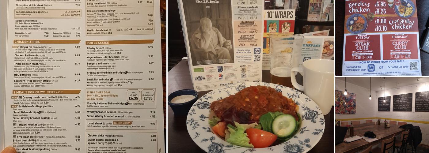 The J. P. Joule Menu