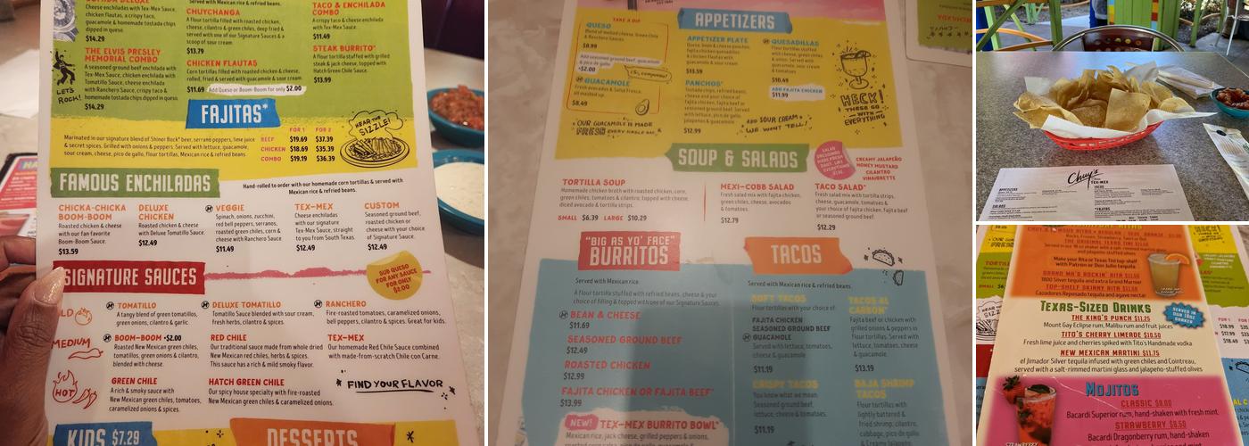 Chuy's Menu