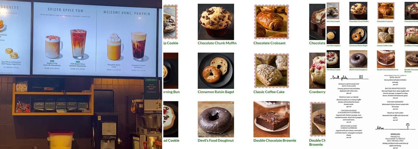 Starbucks Menu
