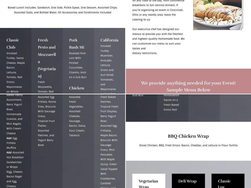 Jeannette's Delicacies Menu