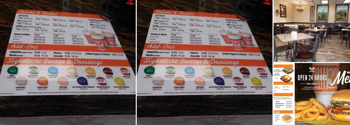 Whataburger Menu