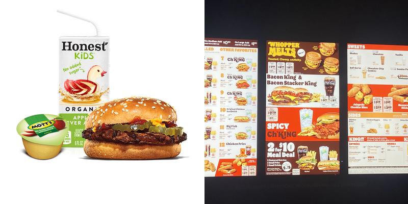 Burger King Menu