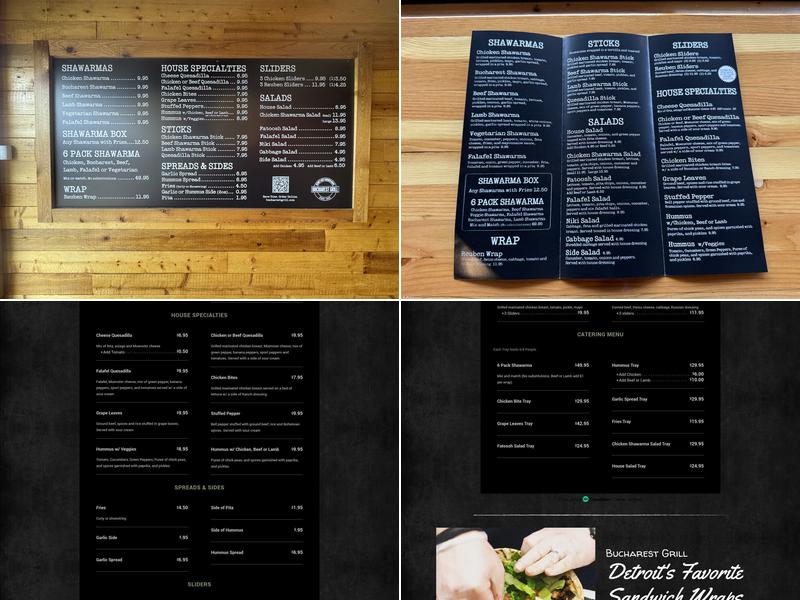 Bucharest Grill Express Menu