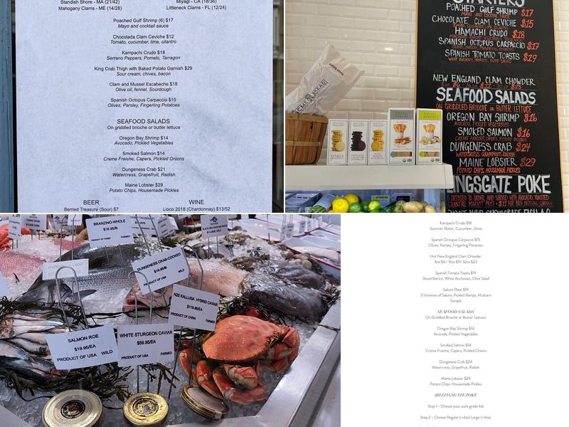 Billingsgate Menu
