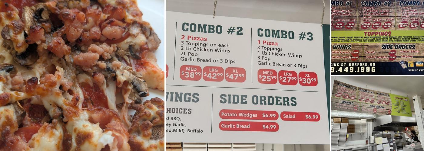 Robby's Pizza and Wings Burford Menu